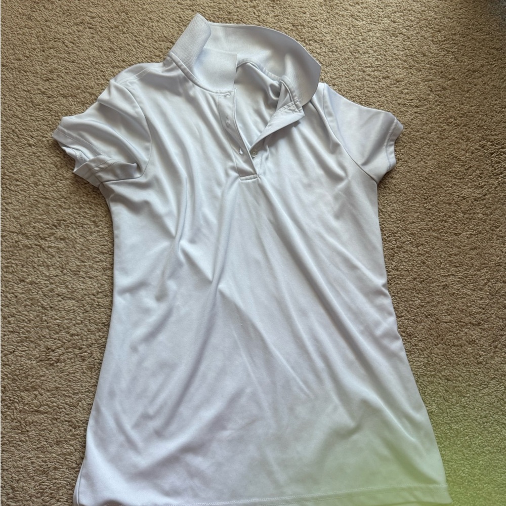Hanes White Dry fit polo